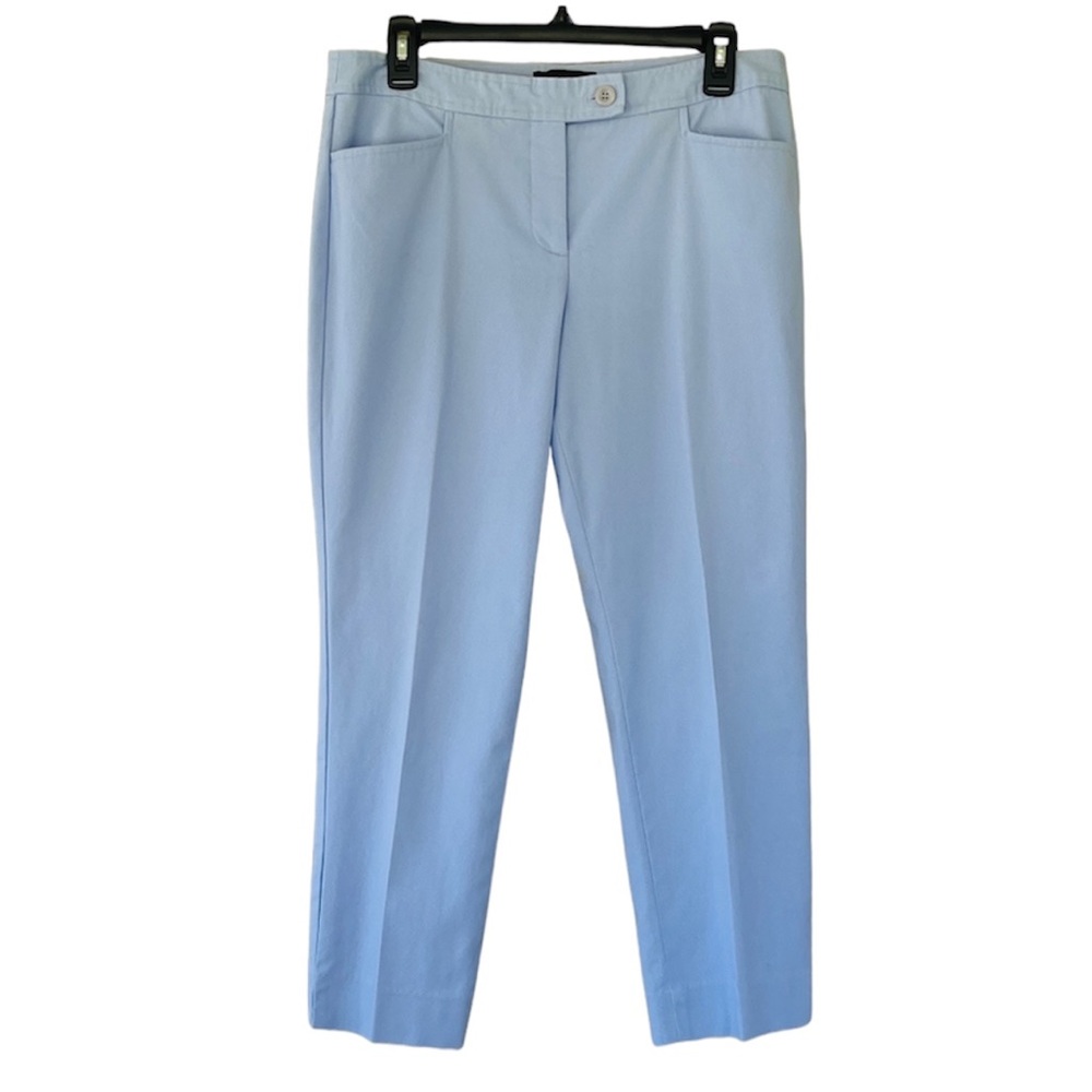 Talbots Petites Hampshire Spa Blue Ankle Pants